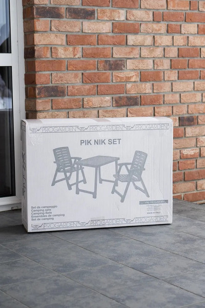 Изображение товара Комплект садовой мебели Ipae Progarden Pik Nik / PIK20CAN (антрацит)