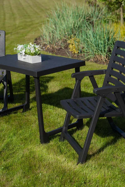 Изображение товара Комплект садовой мебели Ipae Progarden Pik Nik / PIK20CAN (антрацит)