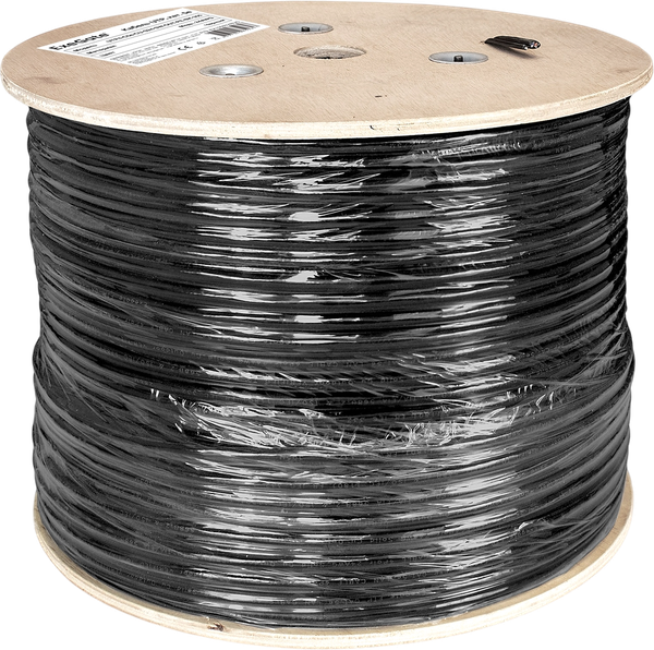 Изображение товара Кабель ExeGate UTP4-C5e-CU-S24-SW-OUT-PE-BK-305-FLUKE / EX190974RUS