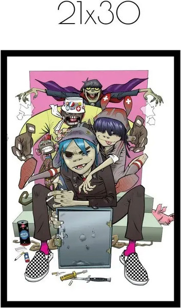 Изображение товара Постер Citydecor Gorillaz 1 (21x30)