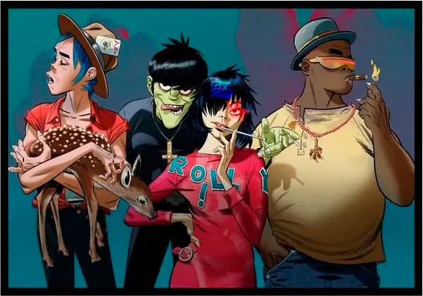 Изображение товара Постер Citydecor Gorillaz 2 (21x30)