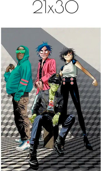 Изображение товара Постер Citydecor Gorillaz 3 (21x30)