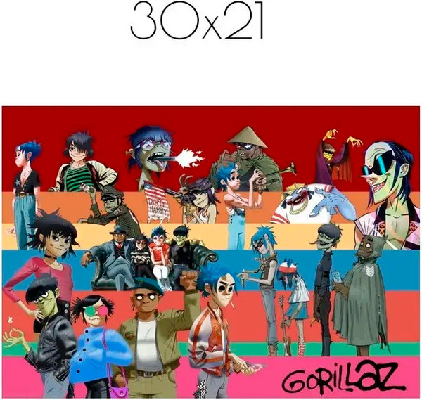 Изображение товара Постер Citydecor Gorillaz 7 (21x30)