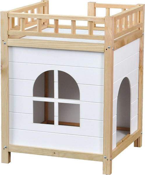 Изображение товара Домик для животных Dipriz Д.7617 (белый бейц/бейц отто)