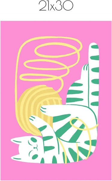 Изображение товара Постер Citydecor Котик 4 (21x30)