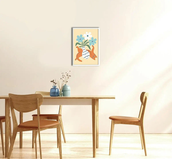 Изображение товара Постер Citydecor Кот и ваза 2 (21x30)