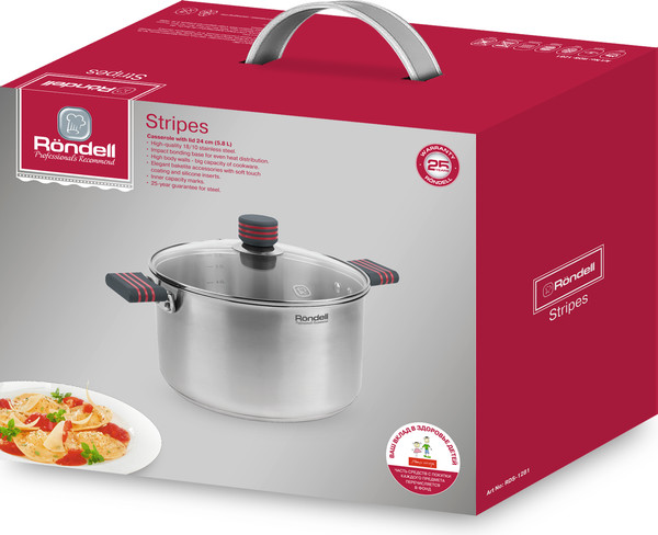 Изображение товара Кастрюля Rondell Stripes RDS-1281