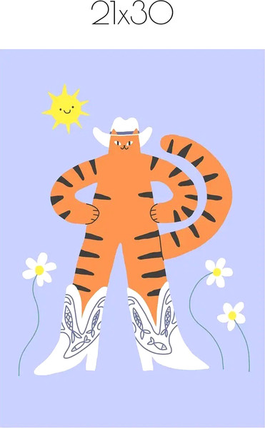 Изображение товара Постер Citydecor Кот в сапогах 1 (21x30)