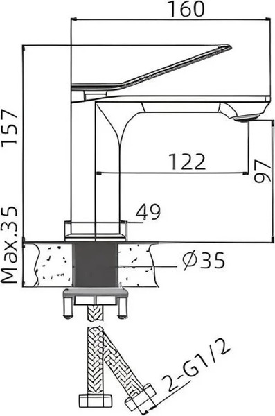 Изображение товара Смеситель Belz B10618