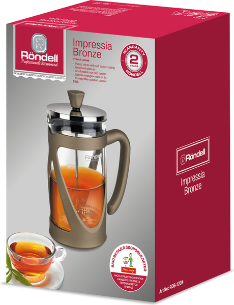 Изображение товара Френч-пресс Rondell Impressia Bronze RDS-1234 (бронзовый)