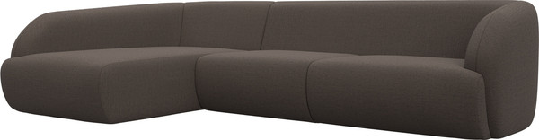 Изображение товара Диван угловой Лига Диванов Лига-041 левый / 124714L (рогожка амур коричневый)