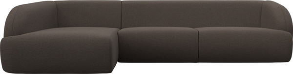 Изображение товара Диван угловой Лига Диванов Лига-041 левый / 124714L (рогожка амур коричневый)