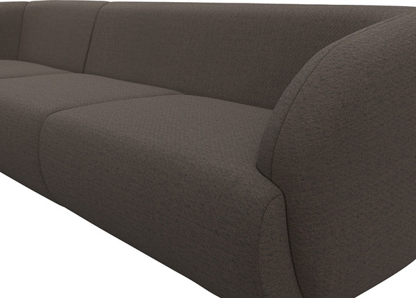 Изображение товара Диван угловой Лига Диванов Лига-041 левый / 124714L (рогожка амур коричневый)