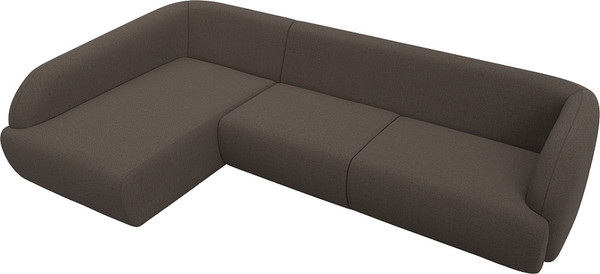 Изображение товара Диван угловой Лига Диванов Лига-041 левый / 124714L (рогожка амур коричневый)