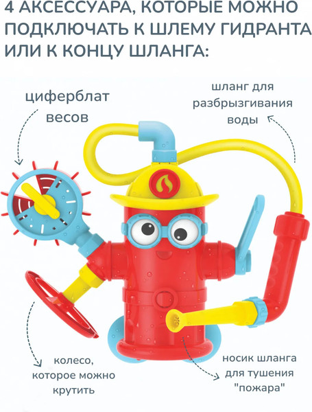 Изображение товара Игрушка для ванной Yookidoo Пожарный гидрант Фредди 40204