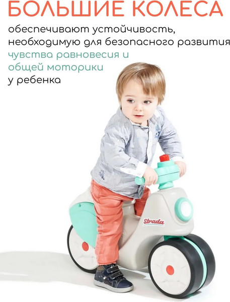 Изображение товара Каталка детская FALK Strada F0801S (кремовый/зеленый)