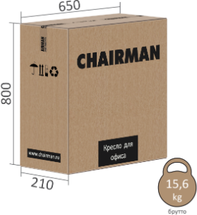 Изображение товара Кресло офисное Chairman CH621 (серый)