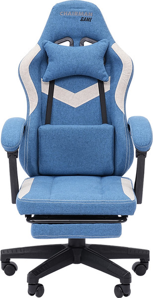 Изображение товара Кресло геймерское Chairman CH26 (ткань, голубой/бежевый)