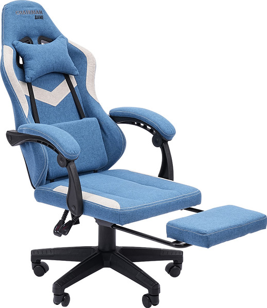 Изображение товара Кресло геймерское Chairman CH26 (ткань, голубой/бежевый)