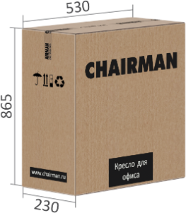Изображение товара Кресло офисное Chairman CH303 (экокожа, коричневый)