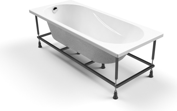 Изображение товара Ванна акриловая Cersanit Mito Red 170x70 с ножками со смесителем Brasko (с сифоном Prime черным)