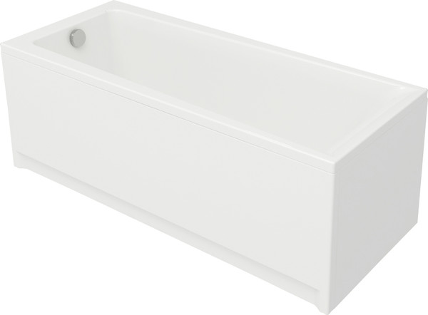Изображение товара Ванна акриловая Cersanit Lorena 170x70 с ножками со смесителем Brasko Black однорыч. (с сифоном Prime)