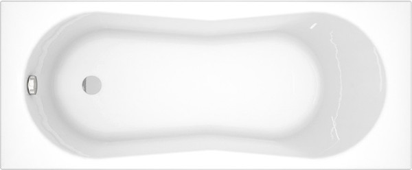 Изображение товара Ванна акриловая Cersanit Nike 170x70 с ножками со смесителем Brasko Black однорыч. (с сифоном Prime)