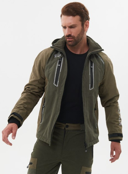 Изображение товара Костюм для охоты и рыбалки Huntsman Матрица -5°С Хаки Исландия (р.60-62/182-188)