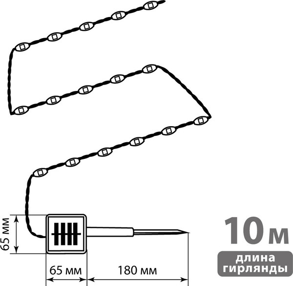 Изображение товара Светодиодная гирлянда TDM SQ0330-0199