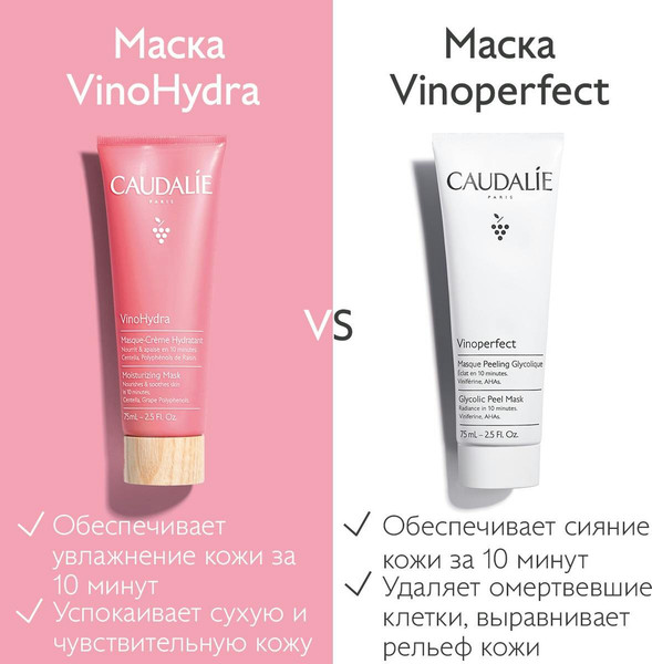 Изображение товара Маска для лица кремовая Caudalie VinoHydra Masque-Creme Hydratant (75мл)