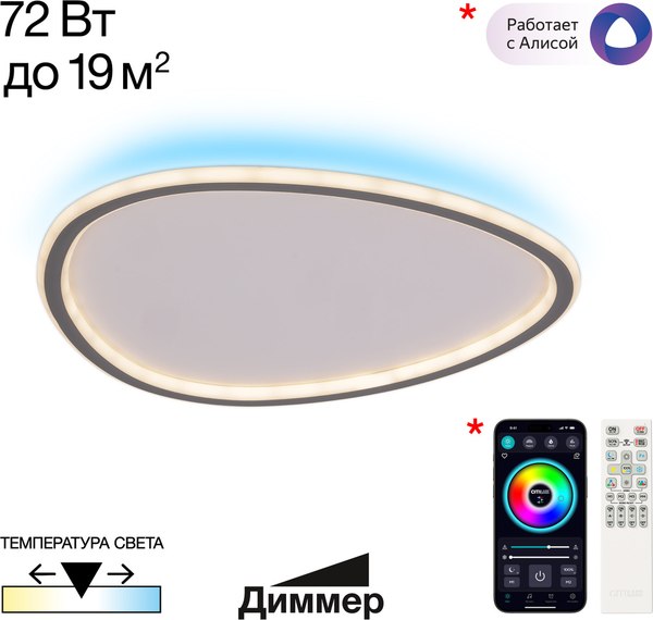 Изображение товара Потолочный светильник Citilux Trio CL215B251E (черный)