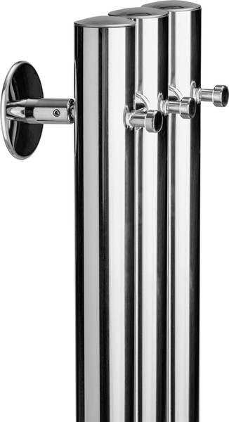 Изображение товара Полотенцесушитель электрический Ростела Мини 3 108x1200/3 (хром, с крючками, диммер)
