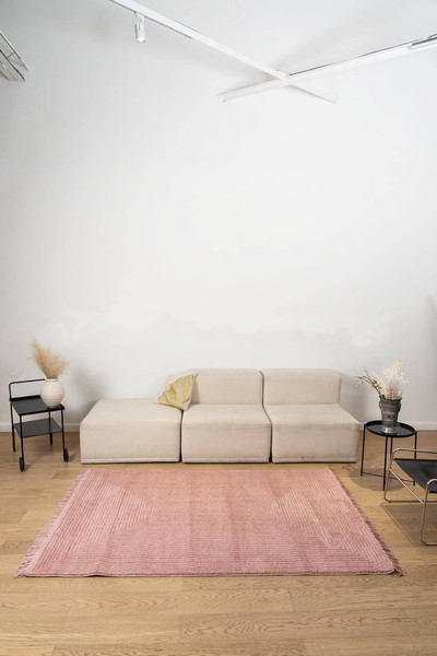 Изображение товара Ковер Radjab Carpet Пандора Прямоугольник 1104A / 9089RK (1x2, Pink/Pink)