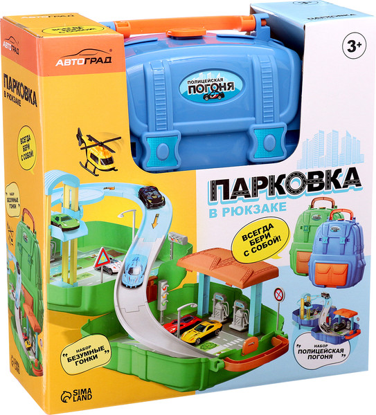 Изображение товара Паркинг игрушечный Автоград Полиция, погоня 678-611A / 10137275
