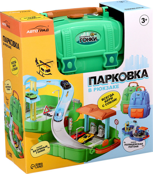 Изображение товара Паркинг игрушечный Автоград Безумные гонки 678-612A / 10137276