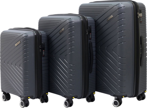 Изображение товара Чемодан на колесах PRIDE РР-202 (L, серый)