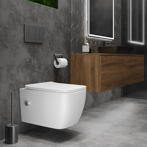 Изображение товара Унитаз подвесной Roxen Cube Bidet 530135-01X