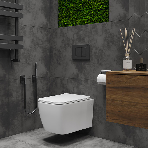 Изображение товара Унитаз подвесной Roxen Cube Bidet 530135-01X
