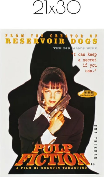 Изображение товара Постер Citydecor Криминальное чтиво 8 (21x30)