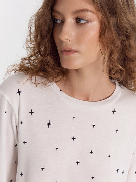 Изображение товара Пижама Mark Formelle 592468 (р.164/170-84-90, звездная россыпь на белом)