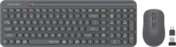 Изображение товара Комплект клавиатура и мышь A4Tech Fstyler FG3300 Air2 (серый)