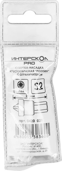 Изображение товара Набор бит Интерскол PH1, PZ1, SL0.8x5.5x25мм (0408.001)