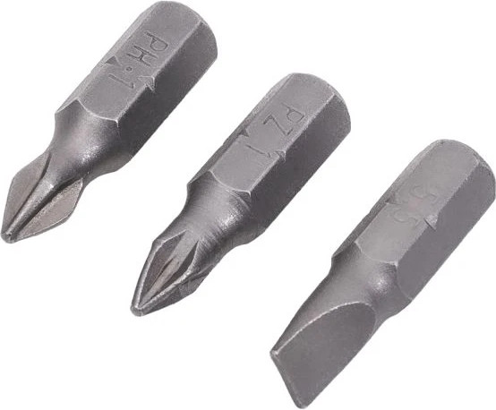 Изображение товара Набор бит Интерскол PH1, PZ1, SL0.8x5.5x25мм (0408.001)