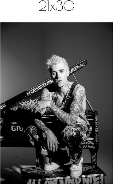 Изображение товара Постер Citydecor Justin Bieber 1 (21x30)