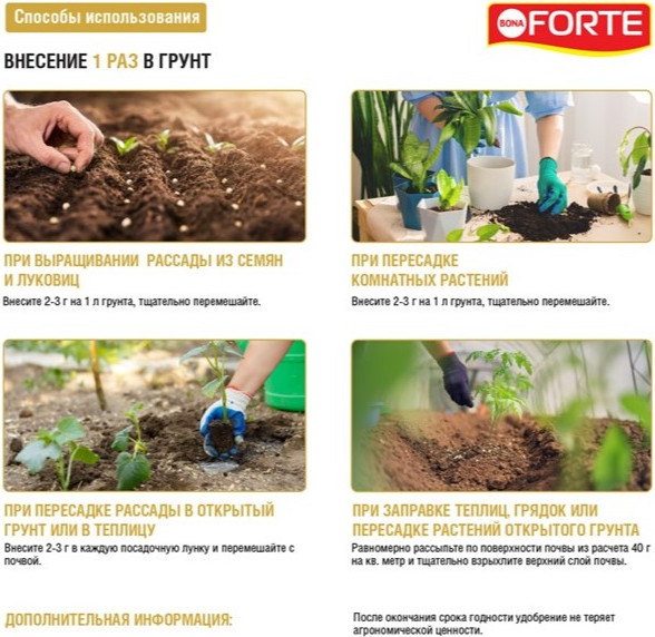 Изображение товара Удобрение Bona Forte Наноудобрение пролонгированное для комнатных растений BF23020291 (100г)