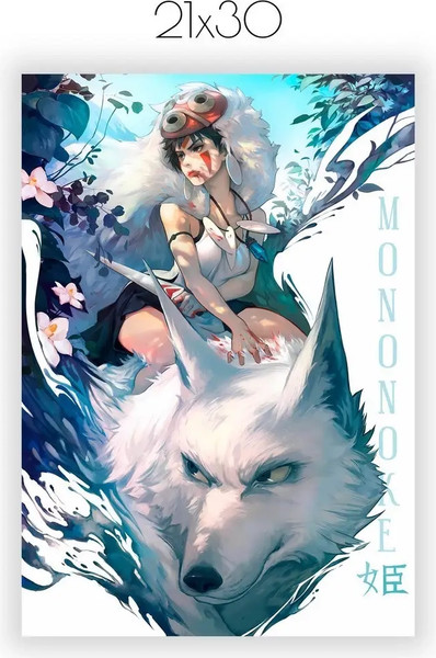 Изображение товара Постер Citydecor Принцесса Мононоке 2 (21x30)