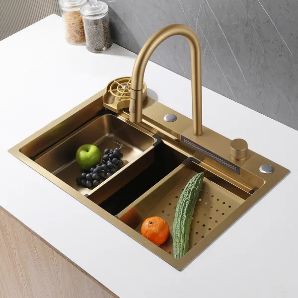 Изображение товара Мойка кухонная Abber Wasser Kreis AF2194G (золото матовое)