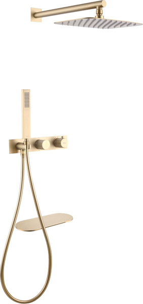 Изображение товара Душевая система со смесителем Abber Rund AF8750G (золото матовое)