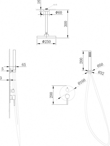 Изображение товара Душевая система со смесителем Abber Emotion AF8821NG (никель)