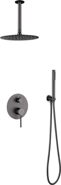 Изображение товара Душевая система со смесителем Abber Emotion AF8821NG (никель)
